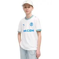 Puma Maillot de Football - Marseille Homes 26/27 - White/Te - - 10 ans (140) - Maillot de Football