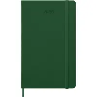 Sonstige Verlage Moleskine 8056999275570 MOLESKINE Calendrier livre 2026, jours, L/A5, couverture rigide, vert