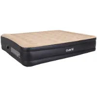 Avenli 24042 Matelas gonflable avec pompe intégrée 203 x 157 x 47 cm, beige