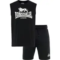 Lonsdale Survêtement 'Allanton' noir / blanc