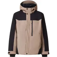 Oakley - Veste de ski chaude - 10K Insulated Color Block Pebble pour Homme - Taille M - Beige