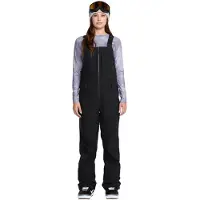 Volcom - Salopette de snow imperméable et respirante - Swift Bib Overall W Black pour Femme - Taille S - Noir
