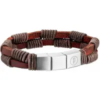 Police S14ajl02b Bracelet Marron Homme