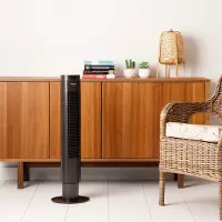 Taurus Ventilateur colonne 86cm 50w 4 vitesses noir - Alpatec - BABEL II RCH -