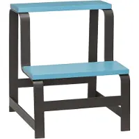Hubsch Escabeau bleu/marron