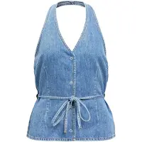 Object Haut 'OBJFulla' noir denim