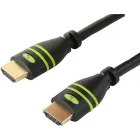 Techly - Câble HDMI avec Ethernet - HDMI mâle pour HDMI mâle - 15 m - double paire torsadée blindée - noir - support 4K, support 1080p, support Dolby DTS-HD Master Audio