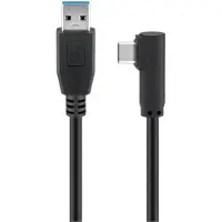 Microconnect USB3.1CA1A - Câble USB (1 m, USB A, USB C, 3.0 (3.1 Gen 1), 5000 Mbit/s, noir)