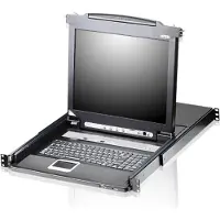 Aten CL5708M (US)LCD KVM Sw,USB-PS/2,VGA (CL5708M US), Commutateur KVM, Noir