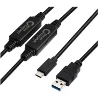 Microconnect USB3.1CA10AMP Câble USB 10 m USB 3.2 Gen 1 (3.1 Gen 1) USB A USB C Noir (USB3.1CA10AMP)