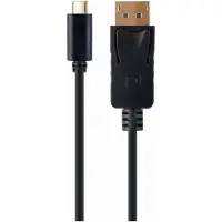 Gembird A-CM-DPM-01 USB-C auf Display-Port Adapter, schwarz (4k 60Hz)