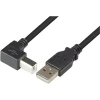 Techly ICOC-U-AB-005-ANG Câble USB 2.0,A mâle vers B mâle,coudé,0,5m,s