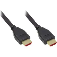 GOOD CONNECTIONS Câble HDMI 2.1 ultra-haute vitesse, 8K UHD-2 / 4K UHD, contacts plaqués or, CU, noir, 1m, Good Conn (1 m), Câble vidéo, Noir