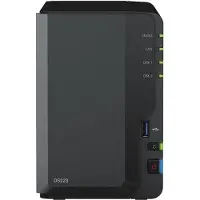 Synology DS223 RED 8TB (2x 4TB) (2 x 4 To, WD Red), NAS, Noir
