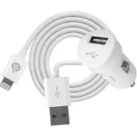 BigBen Interactive MINICACIP5WV2 - Chargeur Voiture IP Blanc 1A