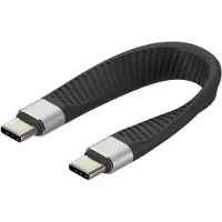 Techly ICOC-USBC-FL-U4 USB4 Gen3 C auf C Flexibles Kabel