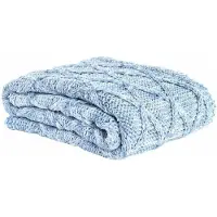 DKD Home Decor 150x125x1 Cm Blanket 2 Units Bleu