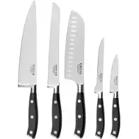 SABATIER Trompette - Vulcano - Set 5 Couteaux De Cuisine - Gris