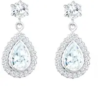 Elli Boucles d'oreilles argent / transparent