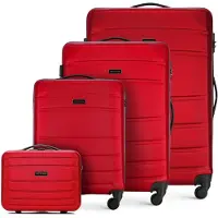 WITTCHEN Set de valises à roulettes avec compartiments pratiques et sac cosmétique