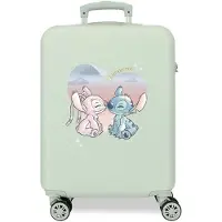 Disney Joumma Adorable Stitch, cabine robuste avec roues multidirectionnelles, Valise, Vert