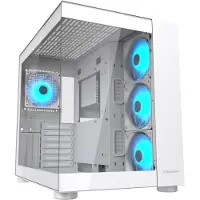 Cougar FV150, tour moyenne, sans bloc d'alimentation, USB/audio, ATX, 1x USB-C 3.2 Gen 2, 2x USB 3.0, blanc