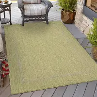 HomebyHome Tapis Intérieur Extérieur Tissage Plat Aspect Sisal avec Bordure Imperméable pour Cuisine Terrasse Salon, Taille: 200x290 cm