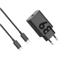 Motorola Chargeur Power Delivery 68 W Noir + Câble USB-C 1 m Noir Matière Synthétique