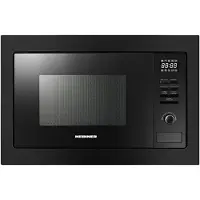 Heinner HMW-MDBI25GDBK Micro-ondes encastrable 25 L, 900 W, grill 1000 W, décongélation, noir