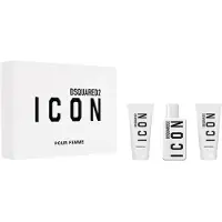 Dsquared2 Icon Coffret Femme Eau de Parfum 50 ml + Gel Douche Parfumé 50 ml + Lait Corps Parfumé 50 ml