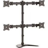 StarTech.com Support de bureau pour quatre ecrans a fixation VESA jusqu'a 27" et 8 kg - Support moniteur multi-ecrans - Acier - pied