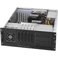 Supermicro SC842 TQC-668B - Montage en rack - 4U - E-ATX - SATA/SAS - échangeable à chaud 668 Watt - noir - USB