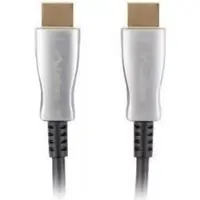 Lanberg Ca-hdmi-20fb-1000-bk Hdmi Cable Argenté