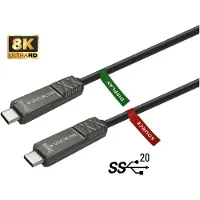 VivoLink PROUSBCMM10OP Câble USB 10 m USB 3.2 Gen 2 (3.1 Gen 2) USB C Noir (PROUSBCMM10OP)