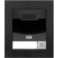 2N Telecommunications Unité de base 2N IP Solo (avec caméra) encastrée, noire