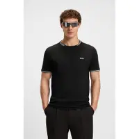 BOSS Taul 10255848 Green Short Sleeve T-shirt Noir L Homme