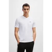 BOSS T-Shirt noir / blanc