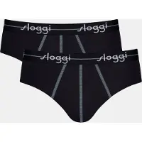 Sloggi Slip 'Blue Start' bleu fumé / noir / blanc