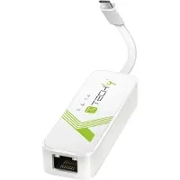 Techly USB 3.1 Typ C RJ45 10/100/1000 Adapter, weiß