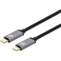 Techly USB3.2 Gen.2 Kabel Stecker Typ-C - Stecker USB Typ-C