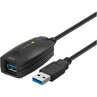 Techly ICUR3050 USB 3.0 Aktive Verlängerung, Superspeed, 5m, schwarz