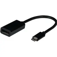 EFB Elektronik Adaptateur USB3.2, DP1.2, C-DP20 St-Bu, @ (USB-C, 15 cm), Adaptateur données + vidéo, Noir