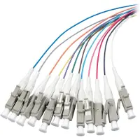 EFB Elektronik Pigtail de fibre LC 9/125µ OS2, jeu de 12 couleurs, 2m Fabricant : (O0481.2)