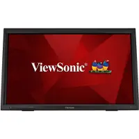 Viewsonic TD2423 écran plat de PC 59,9 cm (23.6") 1920 x 1080 pixels Full HD LED Écran tactile Multi-utilisateur Noir