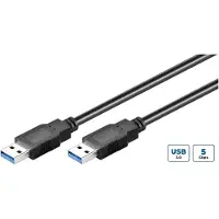 Microconnect USB3.0AA05B, 0.5 m, USB A, USB 3.2 Gen 1 (3.1 Gen 1), mâle/mâle, noir
