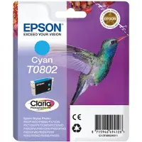 Epson Cartouche d'encre Stylus Photo 1400 T0802 cyan Paquet de 10 pièces