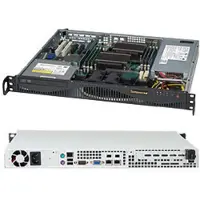 Supermicro CSE-512F-350B1 Server Geh 1U/1x350W/2x3.5" SC512F-35