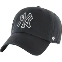 47 Brand Hommes, Casquette, New York Yankees MLB Clean Up Cap, Noir, (Taille unique)