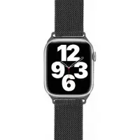 BigBen Interactive Bracelet Apple Watch 42-44-45-49mm Milanais Acier 155 à 210mm Graphite Bigben