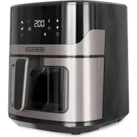 Black & Decker Friteuse sans huile 6.5l 1600w noir - - BXAF6500E -